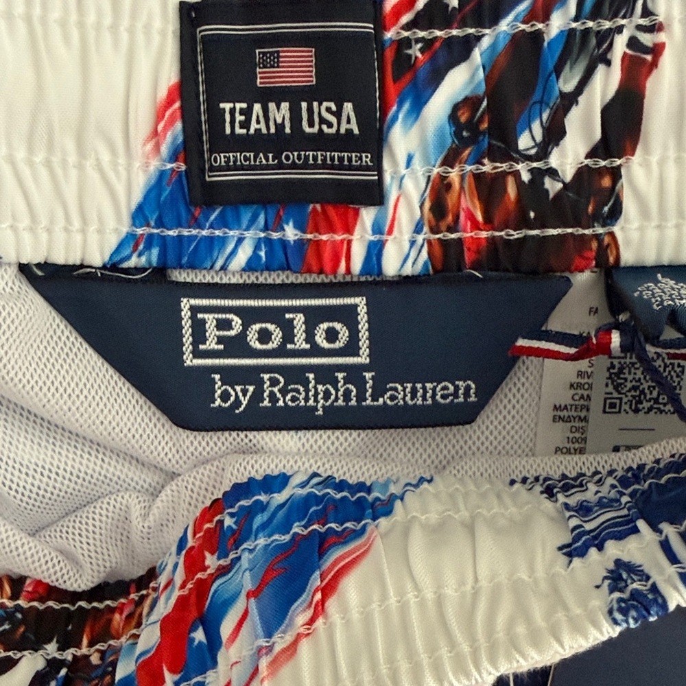 Polo by Ralph Lauren Men's USA Paris Swim Trunks - Picture 4 of 5